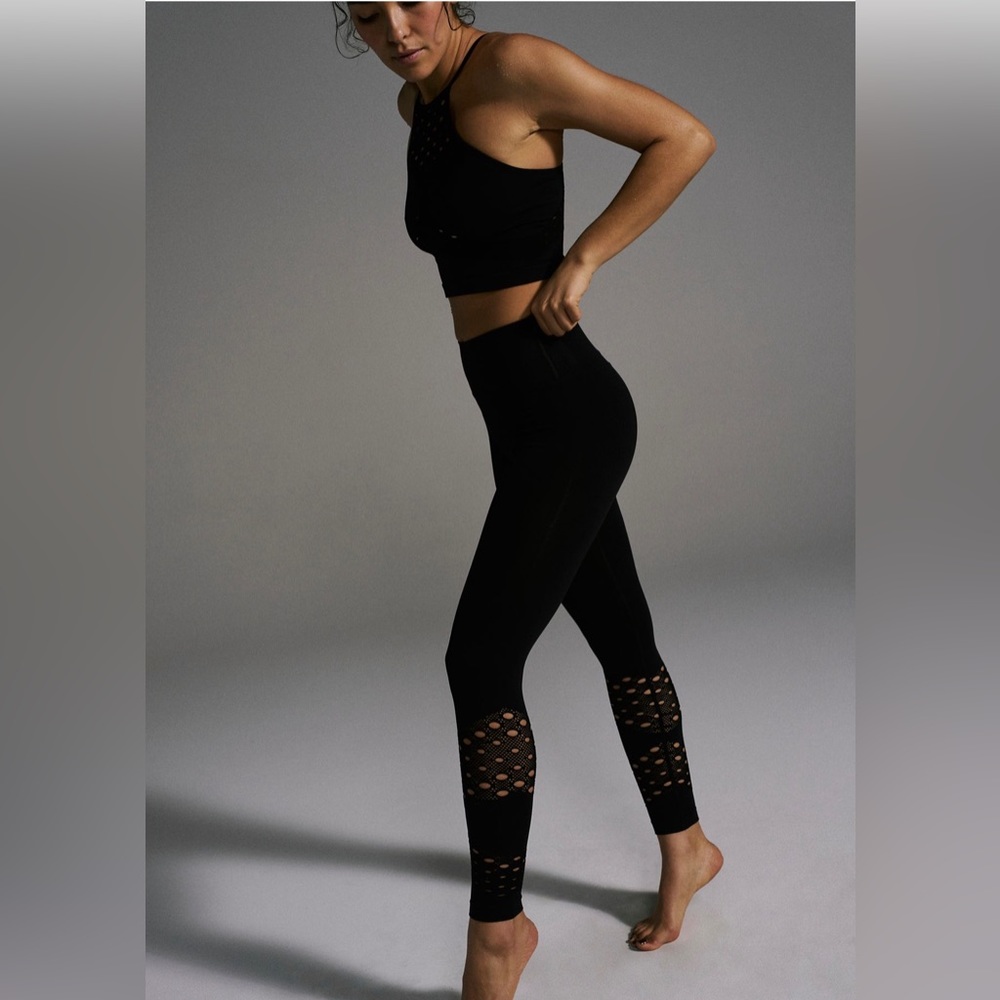 NEW! Free People Chain Reaction Leggings | BLACK